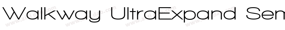 Walkway UltraExpand SemiBold字体转换